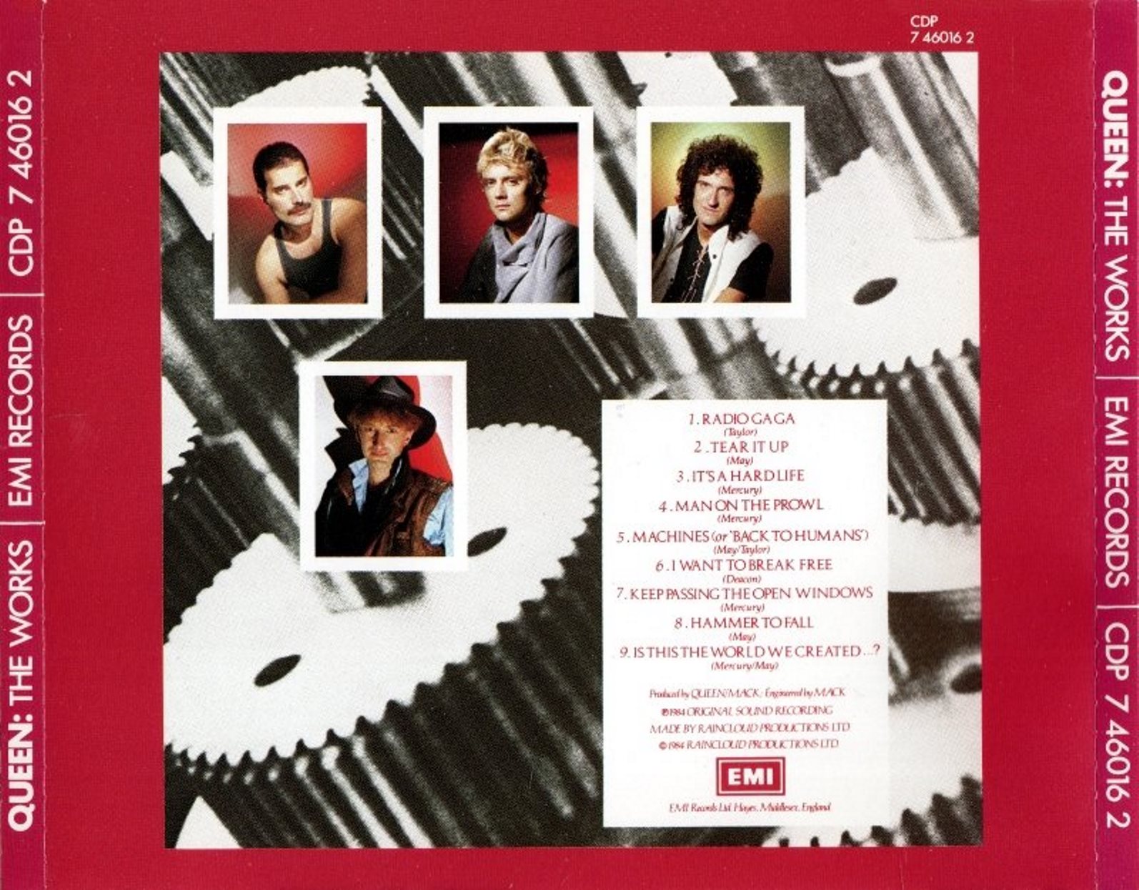 Queen  The Works : Back